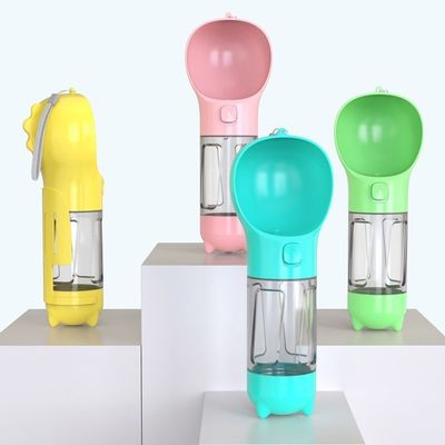 प्लास्टिक आउटडोर कुत्ते यात्रा पानी की बोतल 300ML