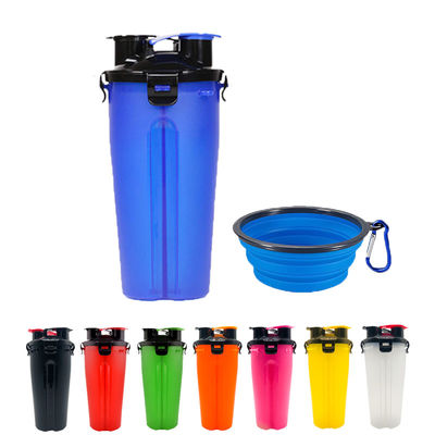 बंधनेवाला पोर्टेबल कटोरे के साथ 350ml डॉग वाटर और फूड बॉटल हॉलुपेट्स